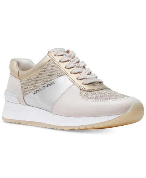 witte michael kors sneakers allie trainer|Michael Kors mesh trainer.